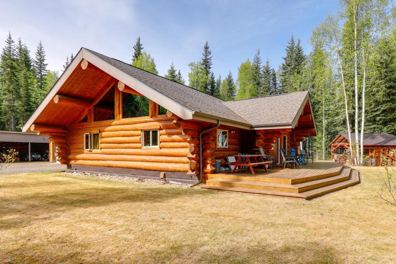 Riverside Log Cabin On-Site Aurora Viewing! North Pole Екстериор снимка