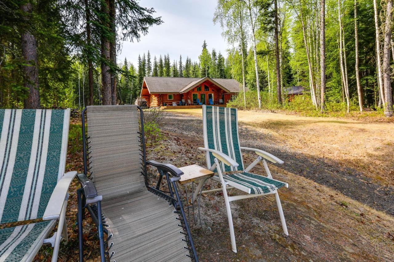 Riverside Log Cabin On-Site Aurora Viewing! North Pole Екстериор снимка