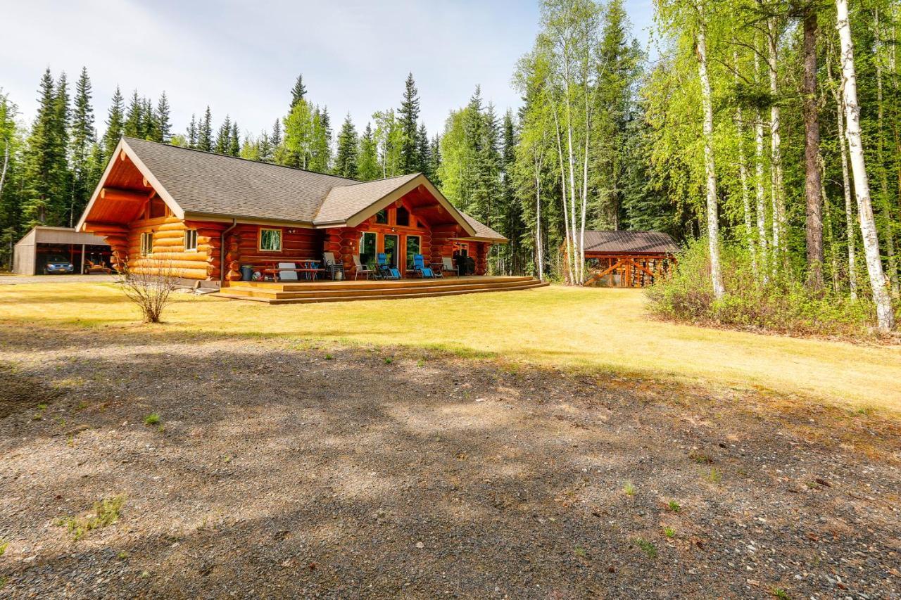 Riverside Log Cabin On-Site Aurora Viewing! North Pole Екстериор снимка
