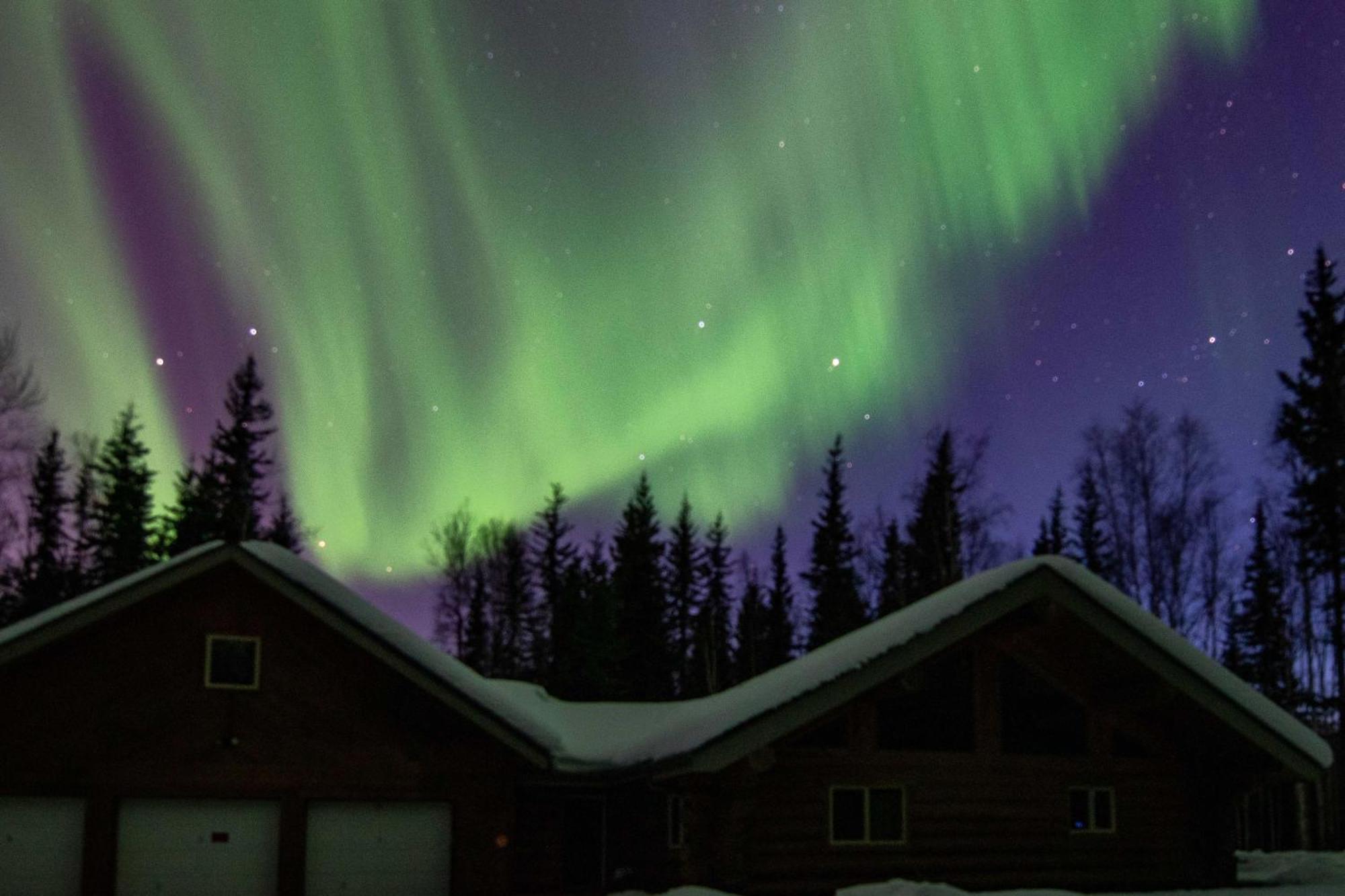 Riverside Log Cabin On-Site Aurora Viewing! North Pole Екстериор снимка